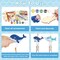 36 Pack Summer Wind Chime Craft Kit for Kids Make You Own Ocean Animals Craft for Girls Boys Ornaments DIY Coloring Wooden Sea Animals for Art Activity